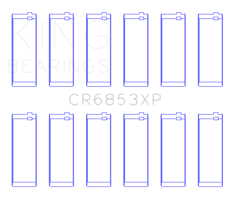 King BMW S50B32 +.025mm Standard .709in Length Con Rod Bearing Set - CR6853XPSTDX