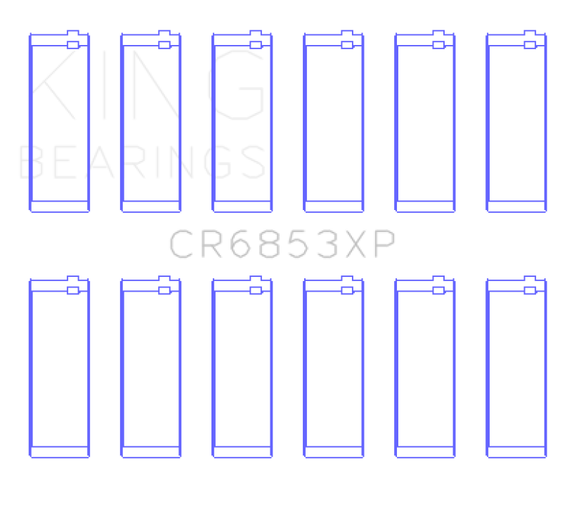 King BMW (Size STD) Performance Rod Bearing Set - CR6853XP
