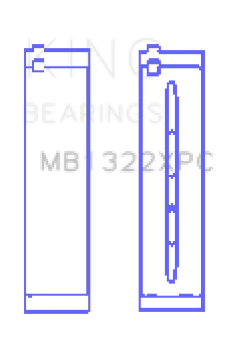 King Vw V8/V10 R8/RS6/Huracan (Size 0.25) pMaxKote Coated Main Bearing Set - MB1322XPC0.25