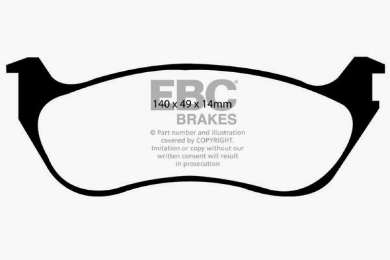 EBC 02-05 Ford Explorer 4.0 2WD Extra Duty Rear Brake Pads - ED91631