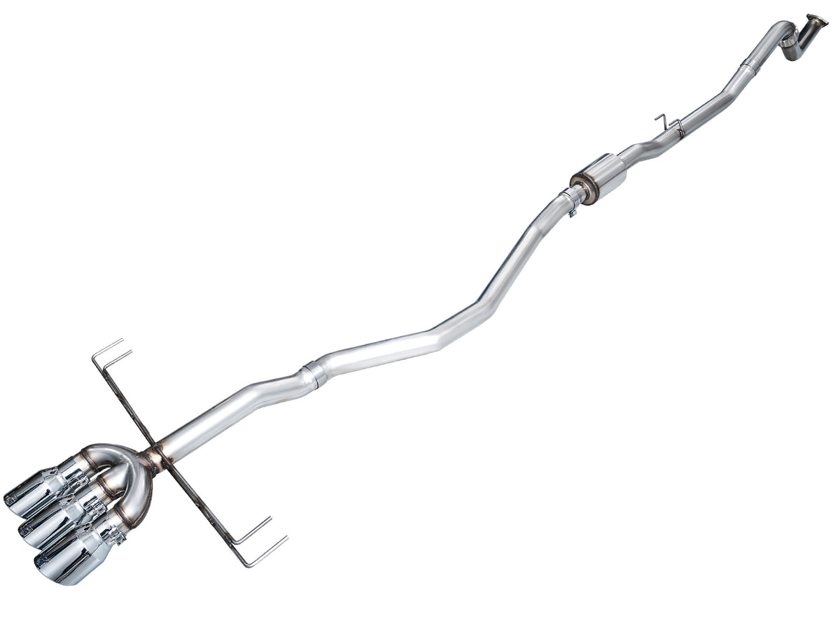 AWE Tuning 2024 Acura Integra Type S DE5 FWD Track Edition Exhaust w/ Triple Chrome Silver Tips - 3020-52335