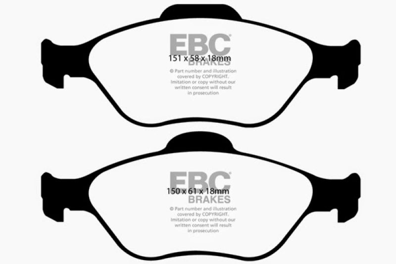 EBC 08+ Lotus 2-Eleven 1.8 Supercharged Greenstuff Front Brake Pads - DP2197/2