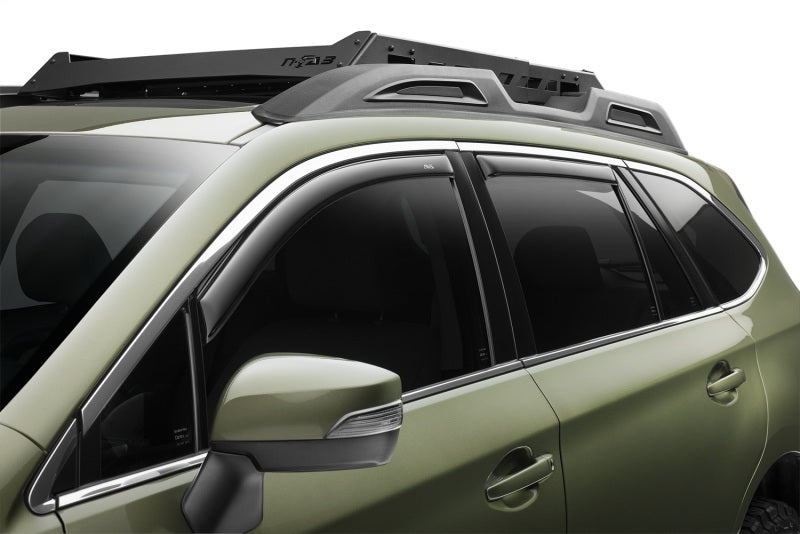 AVS 19-24 Subaru Ascent Ventvisor Front &amp; Rear Window Deflectors 4pc - Smoke - 194250