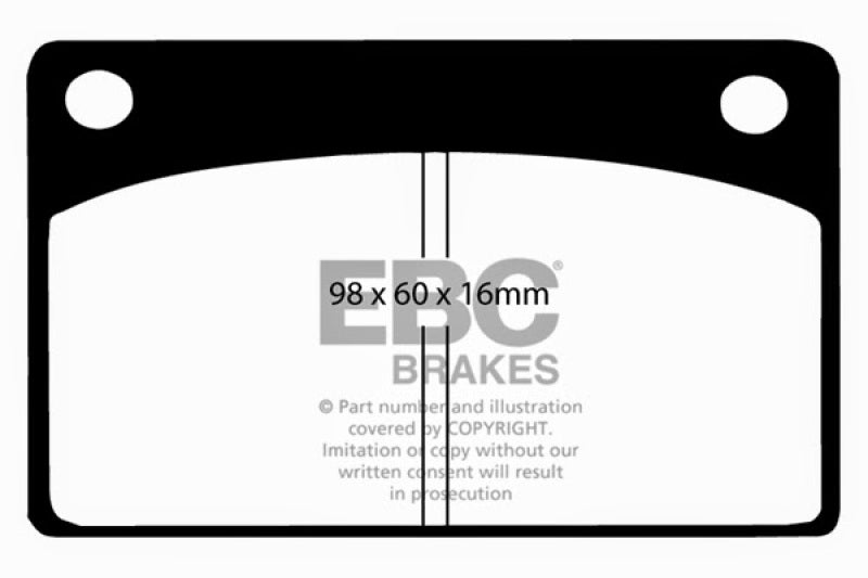 EBC 66-68 Volvo 140 1.8 Ultimax2 Front Brake Pads - UD043