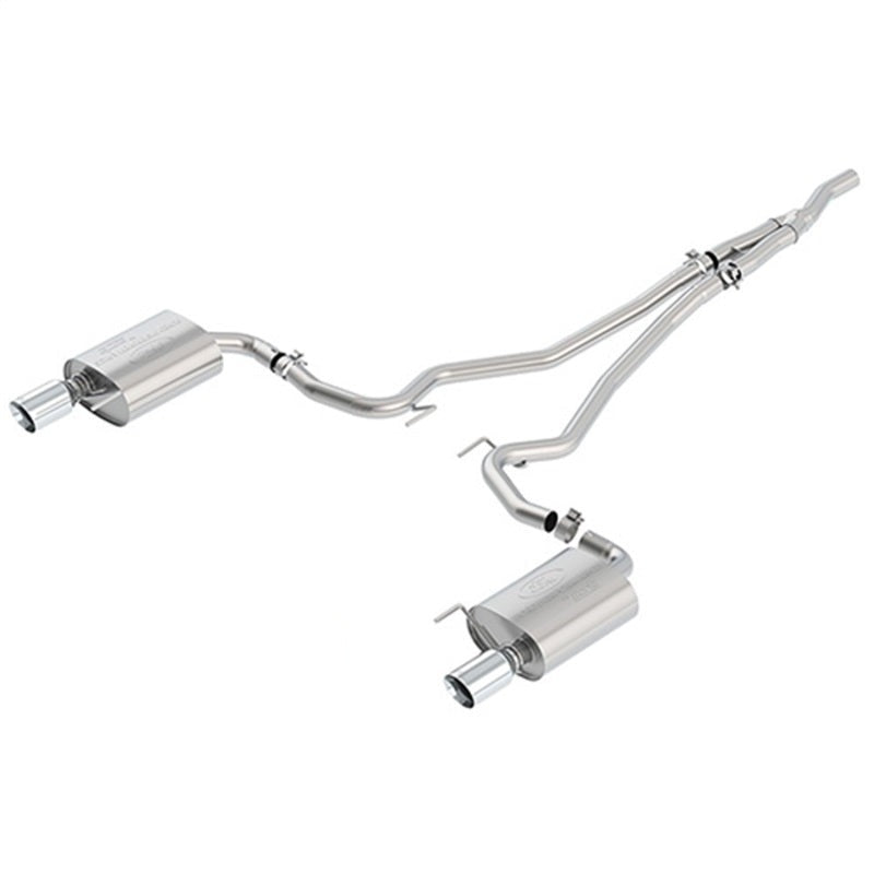 Ford Racing 2018 Mustang 2.3L Ecoboost Cat-Back Touring Exhaust System w/Chrome Tips - M-5200-M4TCA