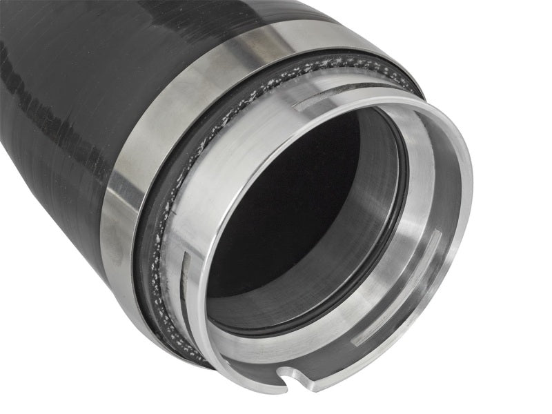 aFe BladeRunner 2.5in Black IC Tube Hot Side w/ Coupling &amp; Clamp Kit 2016 GM Colorado/Canyon 2.8L - 46-20268-B