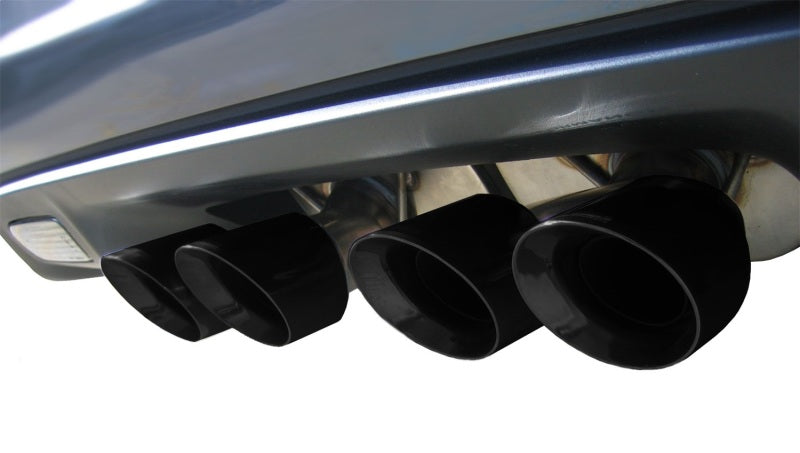 Corsa 2012-2013 Chevrolet Corvette C6 Z06 7.0L V8 Black Sport Cat-Back Exhaust - 14164CB3BLK