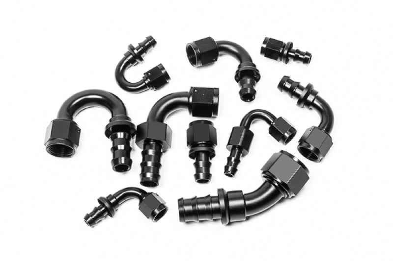 Radium Engineering 8AN 90Deg Pushlok Hose End - 14-0208
