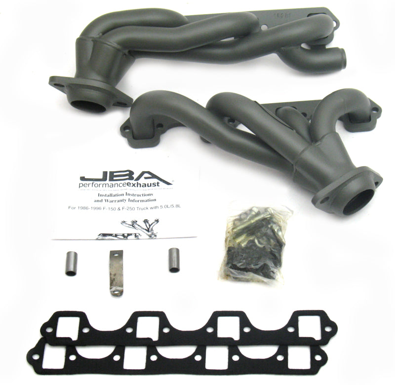 JBA 87-96 Ford F-150 5.8L SBF 1-5/8in Primary Ti Ctd Cat4Ward Header - 1628SJT