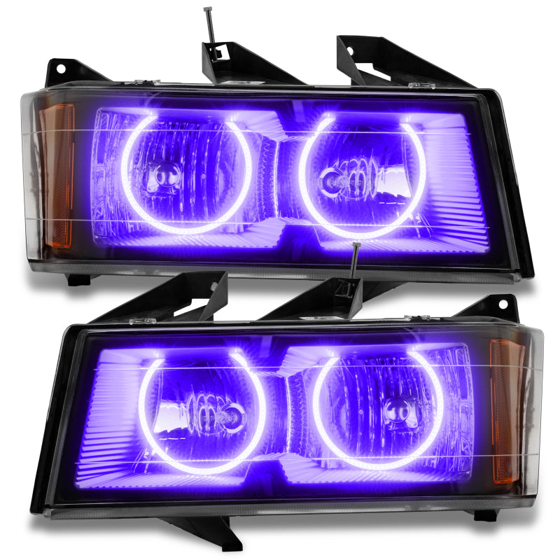 Oracle Lighting 04-12 Chevrolet Colorado Pre-Assembled LED Halo Headlights -UV/Purple SEE WARRANTY - 8902-007