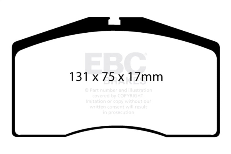 EBC 92-95 Porsche 928 5.4 Greenstuff Front Brake Pads - DP2997