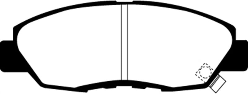 EBC 97 Acura CL 2.2 Greenstuff Front Brake Pads - DP2812/2