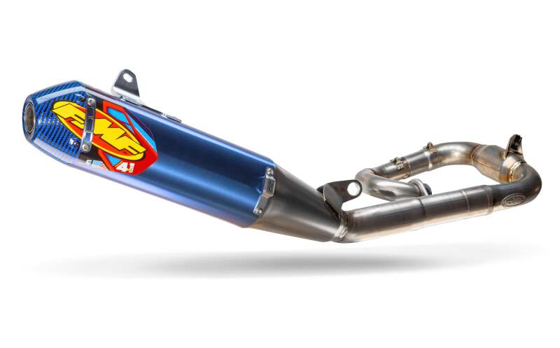 FMF Racing 26+ Yamaha YZ450F Factory Anod 4.1 RCT w/ Carbon Cap - Complete System w/ TI MB Header - 044490 - front view