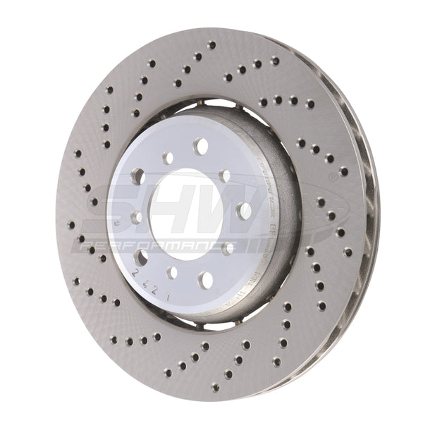 SHW 01-06 BMW M3 3.2L Left Front Drilled Lightweight Brake Rotor (European Model) (34112282801) - BFL42841 for 2001-2006 BMW 