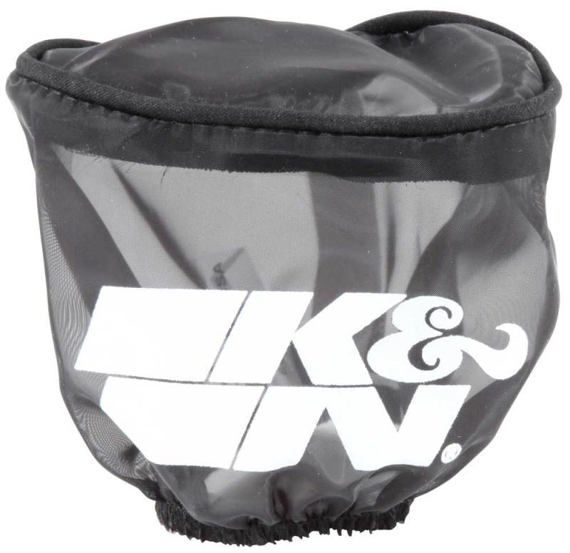 K&amp;N Air Filter Wrap Black Oval Tapered 3.75in Base I/S Width x 2.5in Top I/S Width x 2.75in H - RU-2780DK