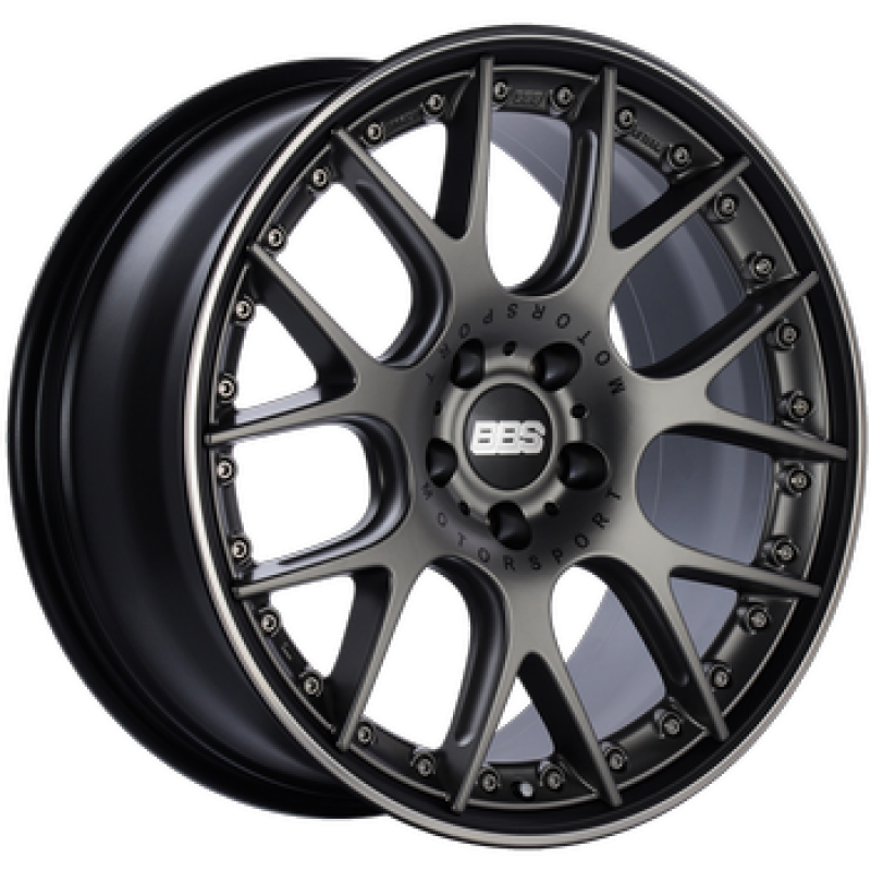 BBS CH-RII 21x10.5 5x112 ET17 CB66.5 Platinum Center Black Rim w/ SS Rim Prot Wheel -82mm PFS Req - CH609PBPO-MTSP by BBS