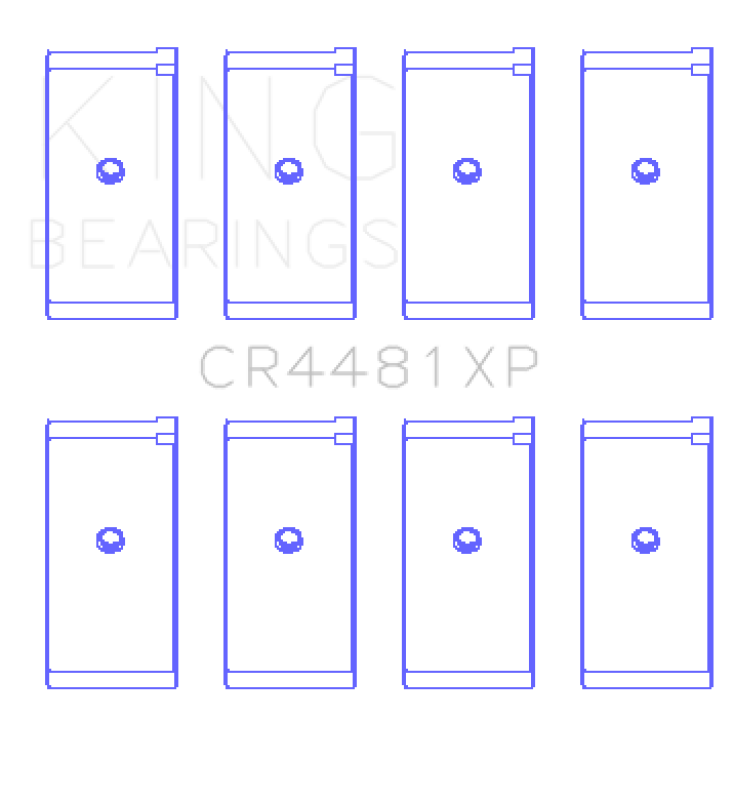 King Mitsubishi 4G63/4G64 6 Bolt 1st Gen DSM Performance Rod Bearing Set - Size STDX - CR4481XPSTDX