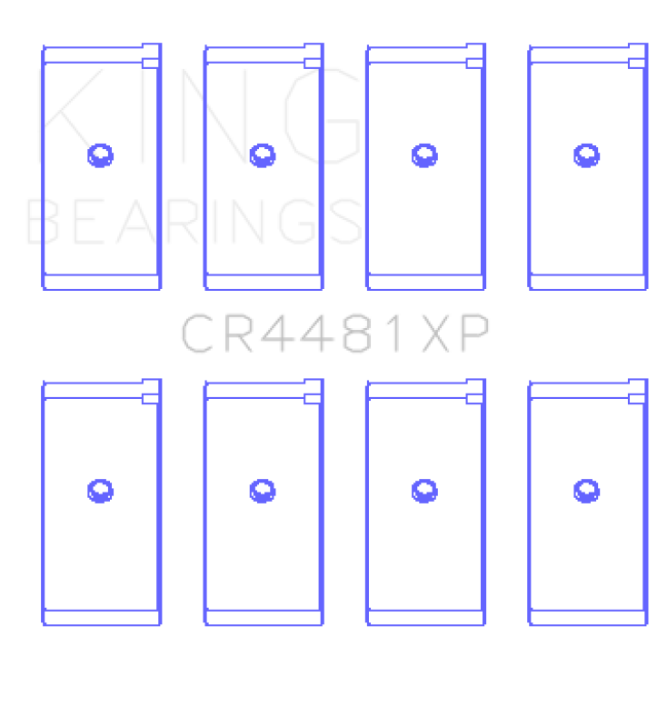 King Mitsubishi 4G63/4G64 (Size .026) Connecting Rod Bearings (Set of 4) - CR4481XP.026