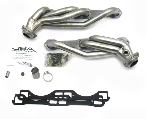 JBA 92-95 Chevrolet Blazer 5.0L/5.7L w/o A.I.R. 1-1/2in Primary Raw 409SS Cat4Ward Header - 1830S for 1986-1995 GMC C3500 - f