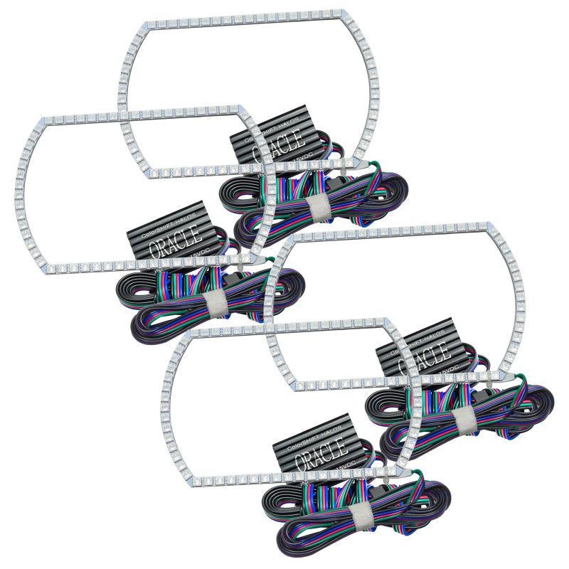 Oracle Chevy Silverado 07-13 Halo Kit Square Style - ColorSHIFT w/o Controller SEE WARRANTY - 2358-334
