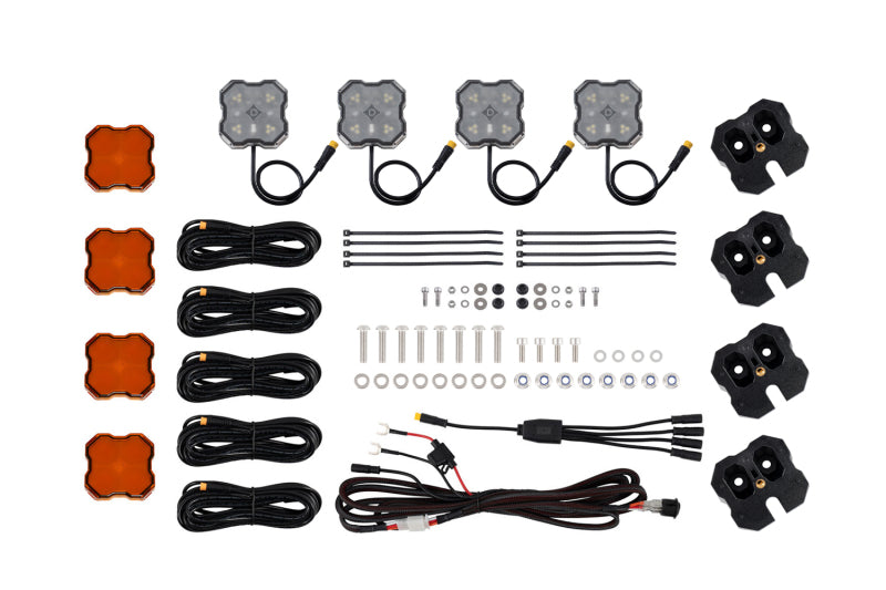 Diode Dyamics Roof Rack Scene Light Dual Color - Red/White - Kit - DD8910