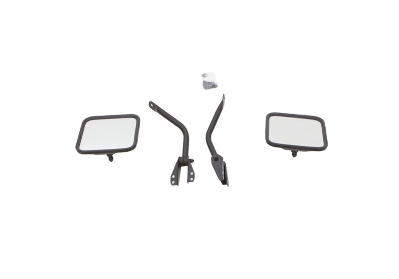 Rampage 1955-1983 Jeep CJ5 Side Mirrors - Black - 7617