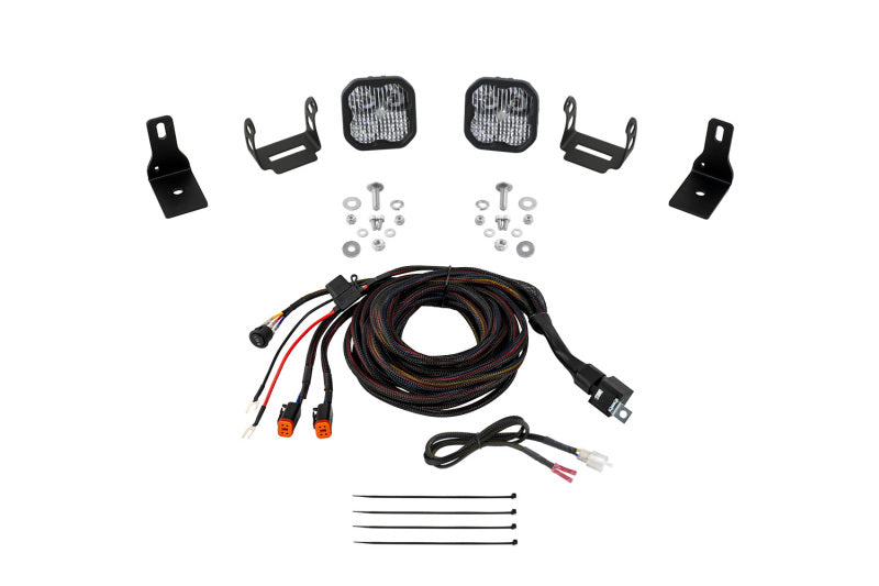 Diode Dynamics 2022+ Ford Maverick SS3 Sport Stage Series Ditch Light Kit White Combo - DD7762 for 2022-2024 Ford Maverick - 