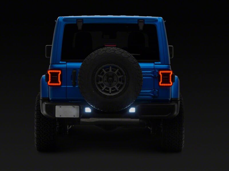 Raxiom 18-26 Jeep Wrangler JL Clear LED Rear Bumper Reflector Lights- White LED - J238247 - close-up view 6
