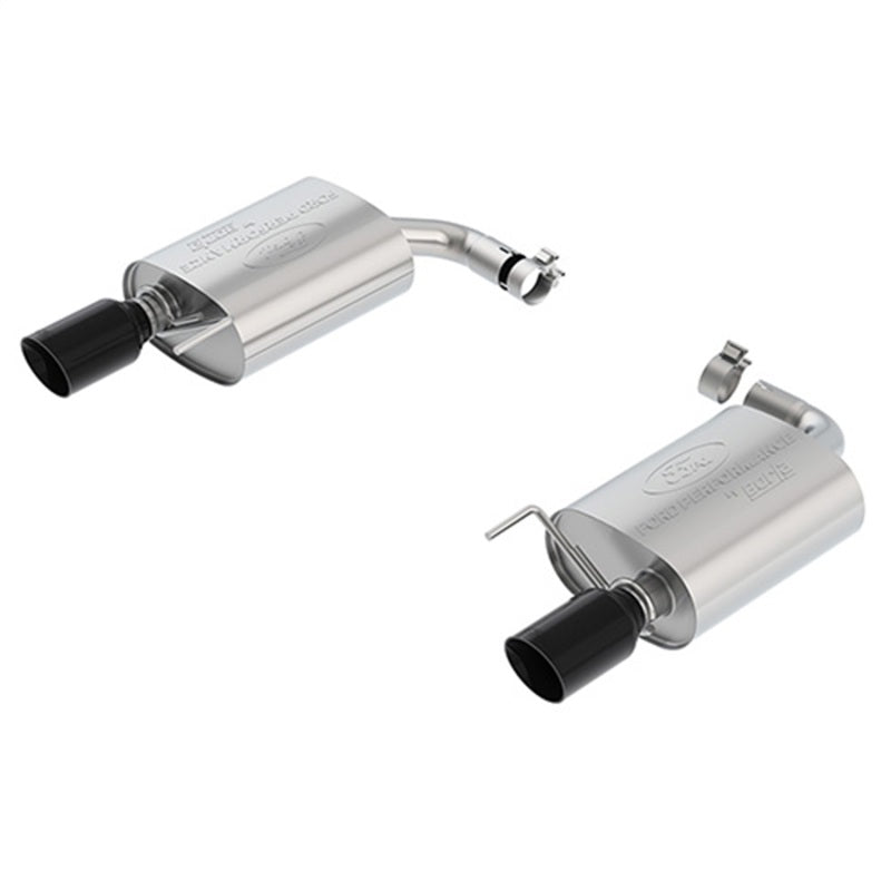Ford Racing 15-23 Mustang 2.3L Ecoboost Extreme Muffler Kit - Black Chrome Tips - M-5230-M4EBA