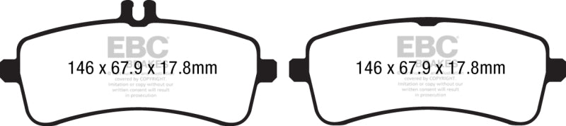 EBC 94-95 Mercedes-Benz SL320 3.2L Bluestuff Rear Brake Pads - DP52234NDX