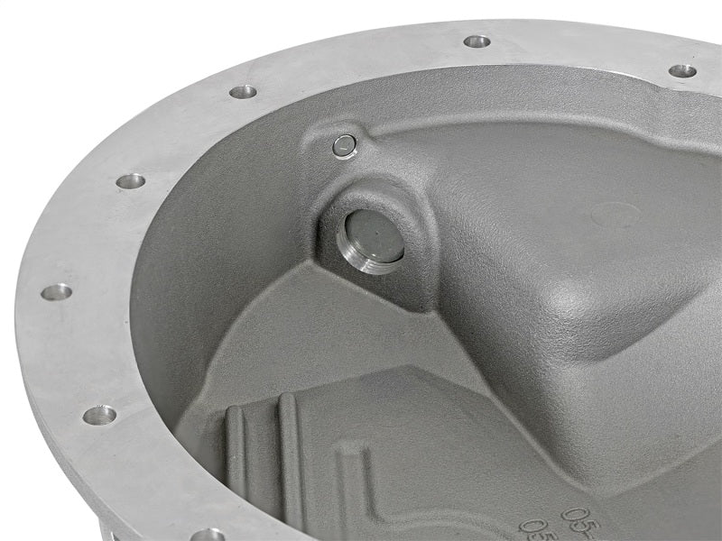 aFe Power Rear Differential Cover Raw w/Machined Fins Street Ser. 16-17 Nissan Titan XD (AAM 9.5-14) - 46-70360