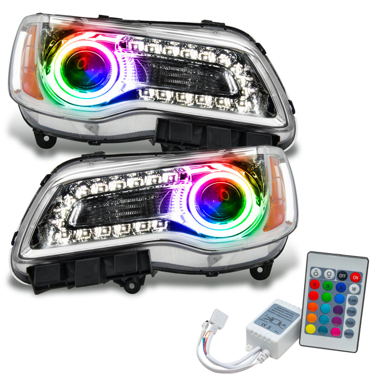 Oracle 11-14 Chrysler 300C SMD HL - Chrome - NON HID - ColorSHIFT w/ Simple Controller SEE WARRANTY - 7728-504