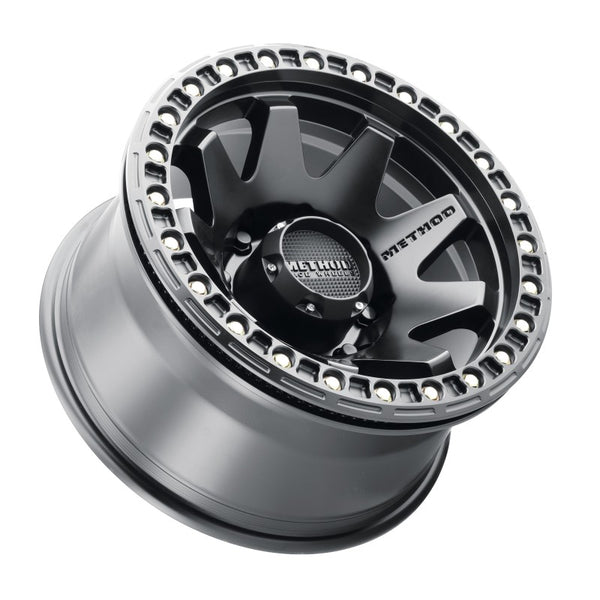 Method MR108 17x9 -44mm Offset 8x6.5 130.81mm CB Matte Black w/BH-H24125-38 Wheel - MR10879080544B by Method Wheels - front v