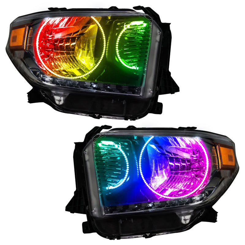Oracle 14-17 Toyota Tundra SMD HL - Dual Halo Kit - ColorSHIFT w/o Controller SEE WARRANTY - 7204-334