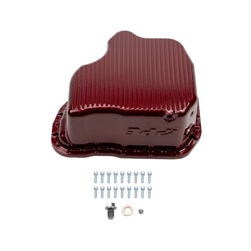 Wehrli 01-10 GM Duramax WCFab X PPE High Capacity Aluminum Oil Pan - WCFab Red - WCF100131-RED