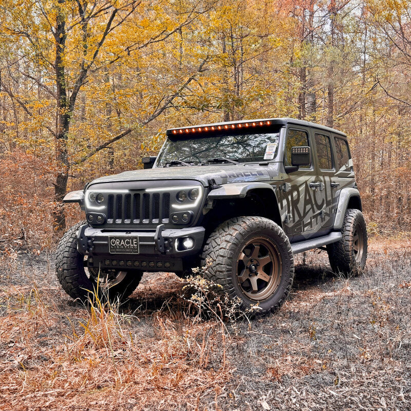 Oracle Jeep Wrangler JL/Gladiator JT Integrated Windhsiled LED Light Bar System - 5917-023