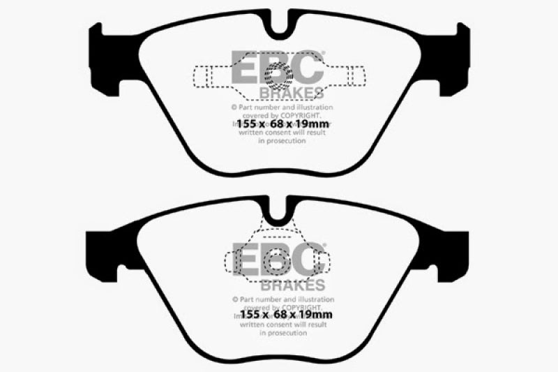 EBC 11+ BMW Z4 3.0 Twin Turbo iS (E89) Greenstuff Front Brake Pads - DP22006