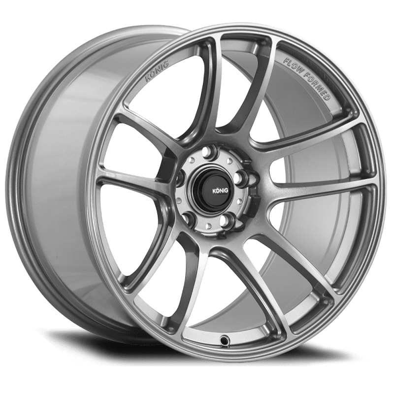 Konig Heliogram 18X9.5 5X114.3 ET35 Titanium Metallic Knurled Bead Flow Formed - HL9851435T