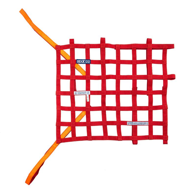 Sparco Window Net Fia Red - 002192FAR by SPARCO - angle view