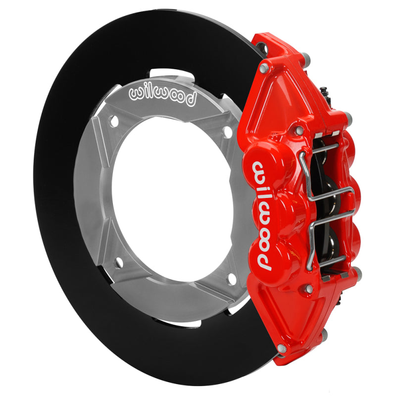 Wilwood 2020+ Polaris RZR Pro UTV6 Rear Kit 11.25in - Red Calipers/Blank Rotors - 140-17280-R