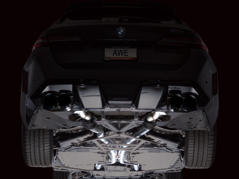 AWE BMW G90/G99 M5 Touring Edition Catback Exhaust - Diamond Black Tips - 3015-43790