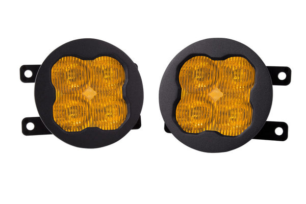 Diode Dynamics SS3 Max Type A Kit ABL - Yellow SAE Fog - DD6986 for 2009-2021 Nissan Frontier - front view