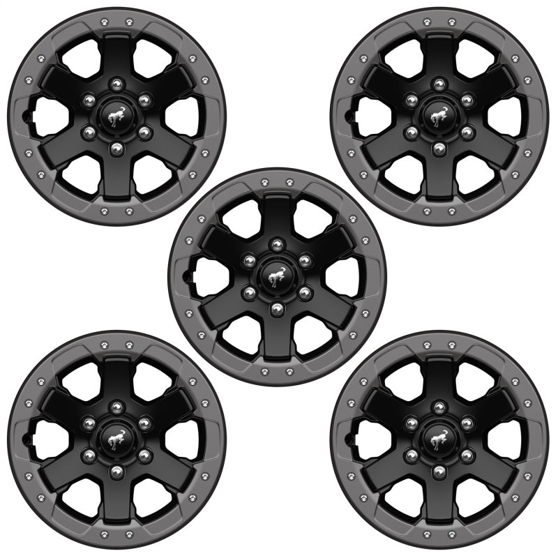 Ford Racing 21-23 Bronco 17inx8in Badlands Bead Lock Capable Wheel Kit - M-1007K-DC178B