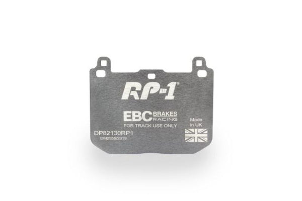EBC Racing 2013+ Audi S3 (8V) RP-1 Race Front Brake Pads - DP82127RP1 for 2015-2020 Audi S3 - front view