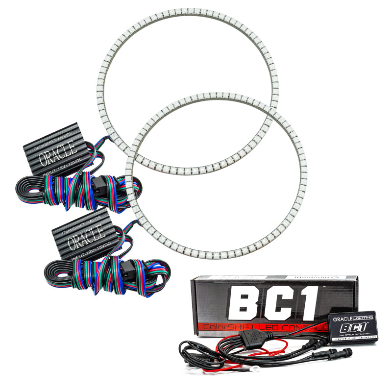 Oracle 7in Round Exterior Waterproof LED Halo Kit - ColorSHIFT w/ BC1 Controller SEE WARRANTY - 3981-335