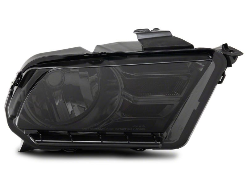Raxiom 10-12 Ford Mustang Axial Series OEM Style Rep Headlights- Chrome Housing- Smoked Lens - 413417