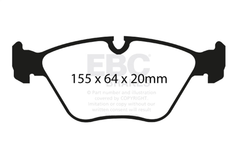EBC 04-06 BMW X3 2.5 (E83) Ultimax2 Front Brake Pads - UD946