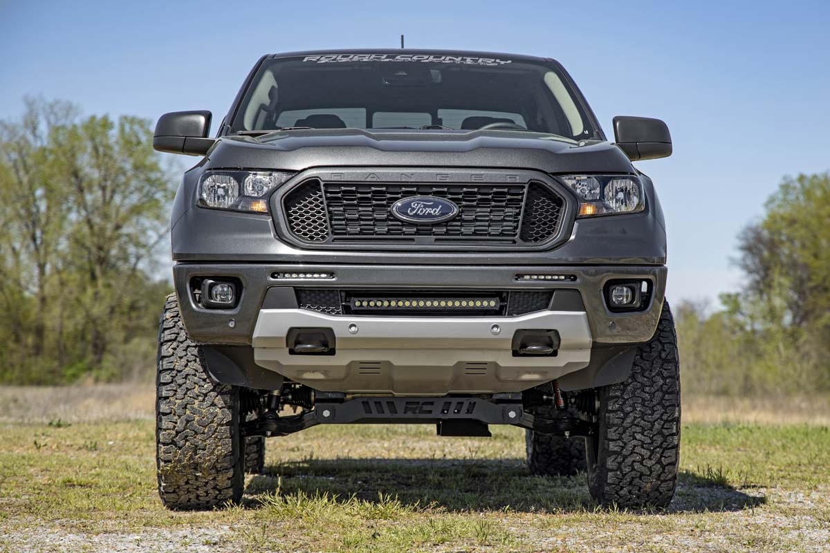 LED Light Kit | Bumper Mount | 6&quot; Black Slimline Pair | Ford Ranger (19-23)