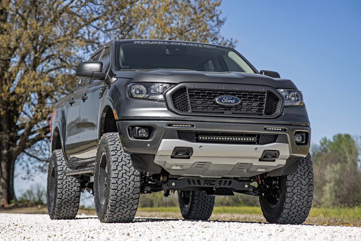 LED Light Kit | Bumper Mount | 6&quot; Black Slimline Pair | Ford Ranger (19-23)