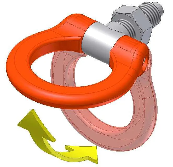 Cusco Folding Tow Hook Front Honda S2000 AP1-F&amp;R/AP2-R ONLY GD Fit Red Steel - 380 017 F